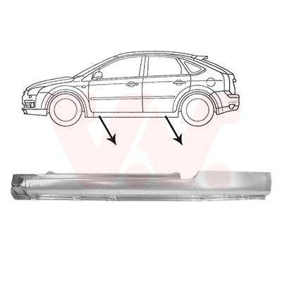 VAN WEZEL Einstiegblech 1863101 links