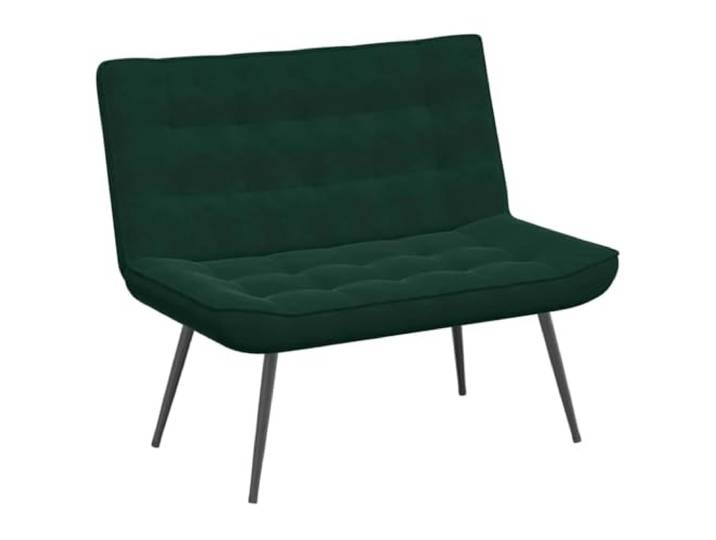 HKTMGDNG Sitzbank Samt Dunkelgrün 110x74x84 cm Polsterbank Sessel Elegant verdickte Polsterung mit Samtbezug und Metallbeinen für Stil und Komfort im Schlafzimmer oder Flur.