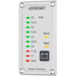 Votronic 1245 Duo Akku Tester für Wandmontage