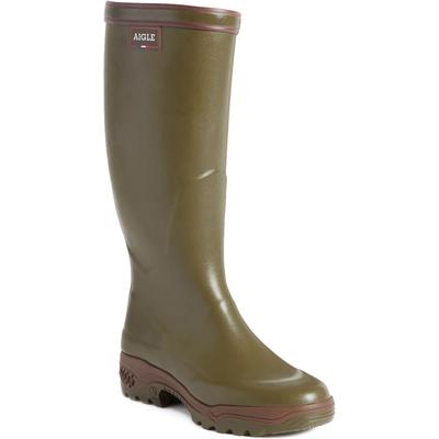 Gummistiefel AIGLE "Parcours 2", Mädchen, Gr. 43, grün (khaki), Obermaterial: 100% Gummi rubber., Schuhe Gummistiefel