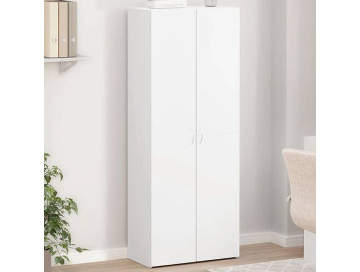 Armoire de classement blanc 60x32x153 cm bois d ingénierie