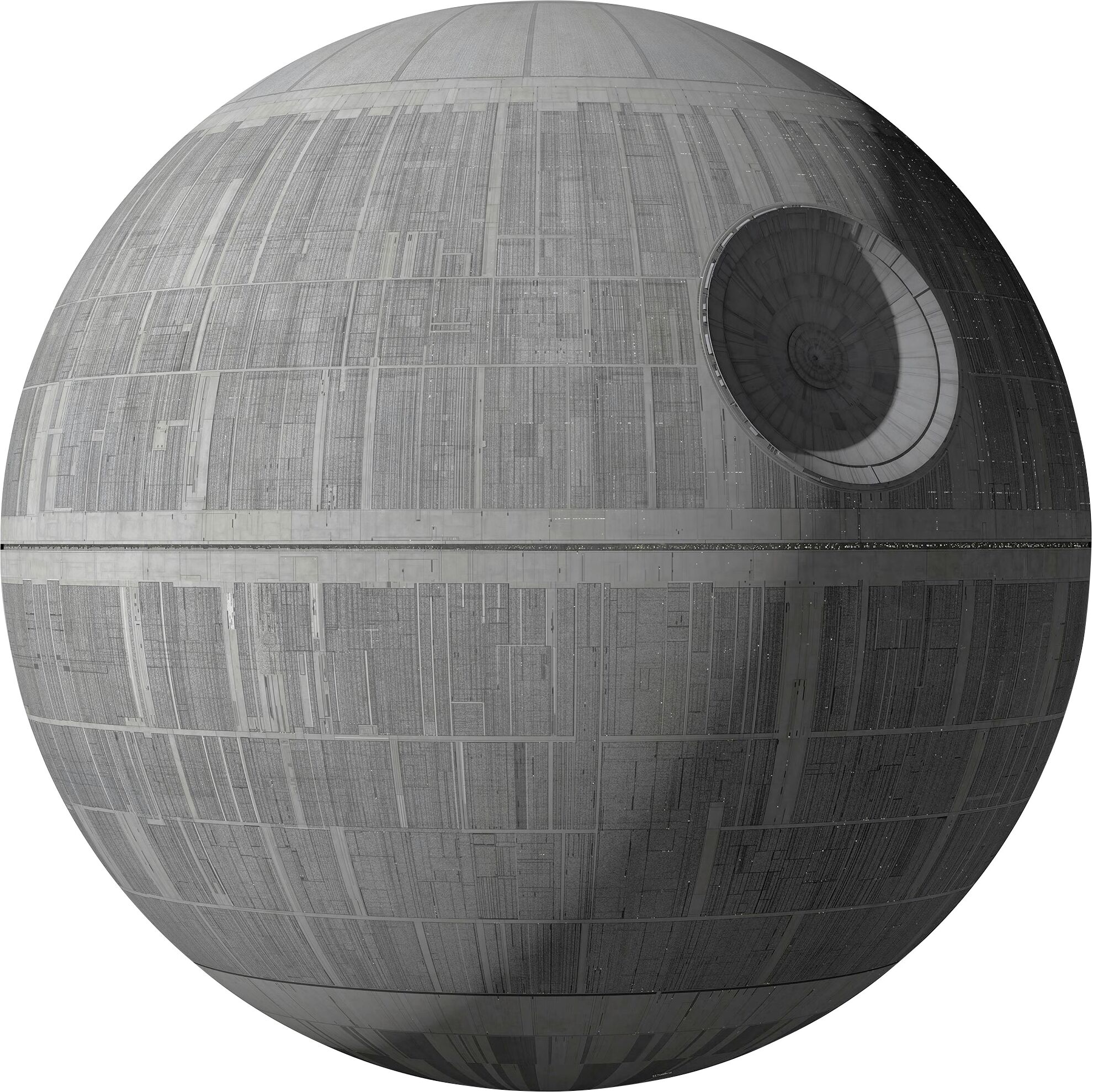 Vliestapete KOMAR "Selbstklebende Vlies - Star Wars XXL Death Star - Grösse 127 x 127 cm", schwarz (schwarz, grau), B:127m L:127m, Vlies, Tapeten, Vliestapete, Kinderzimmer schwarz, grau B/L: 127m x 127m, Rollen: 1