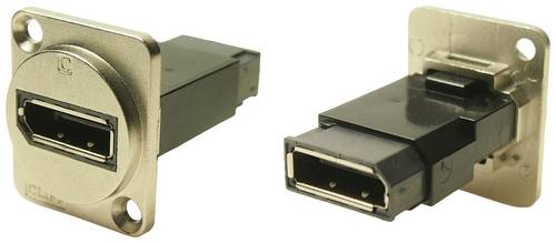 Cliff FT METAL DISPLAYPORT F-F CSK Adapter, Buchse, Einbau DisplayPort Buchse - DisplayPort Buchse CP30233M Inhalt: 1St.
