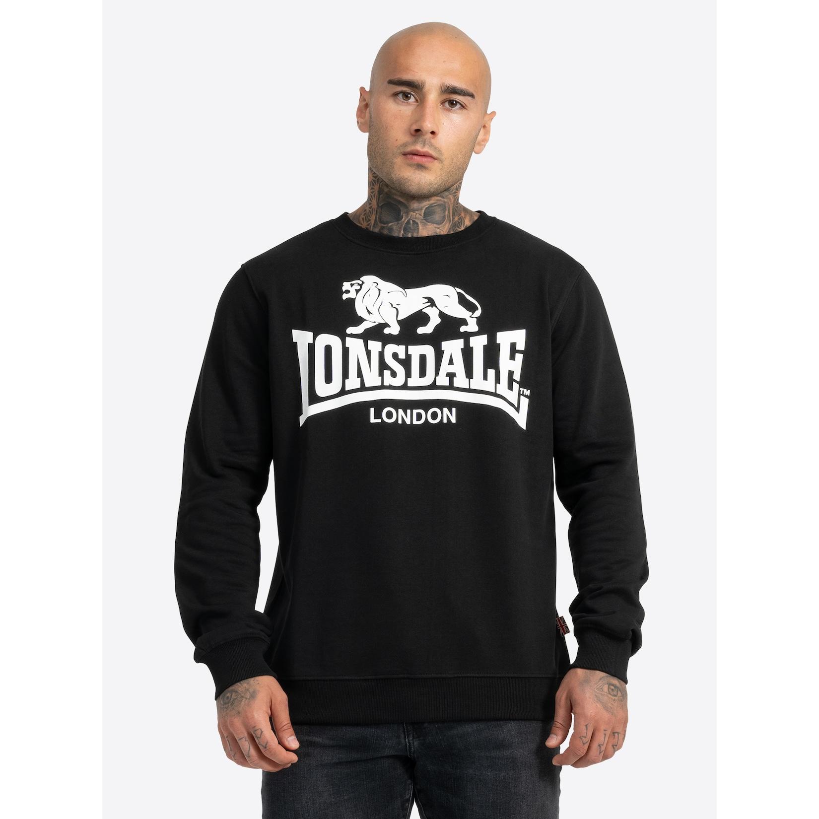 Lonsdale Herren Rundhals Sweatshirt schmale Passform GO SPORT