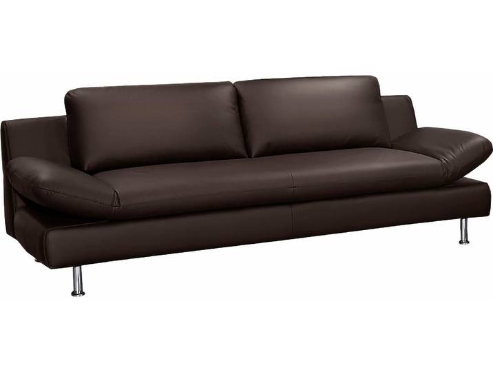 3-Sitzer PLACES OF STYLE Redding , braun, B:221cm H:80cm T:90cm, NaturLEDER - »Madras« (echtes Rindsleder), Sofas, 3-Sitzer, in Naturleder
