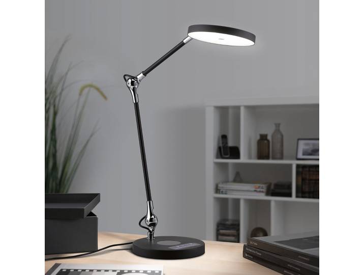 lampe à poser Numis noire - Paulmann - Bureau / espaces de travail - Moderne - Aluminium - À ampoule unique