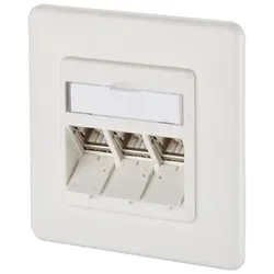 Metz Connect Anschlussdose, Cat.6A TN E-DATmod-3UP-rws