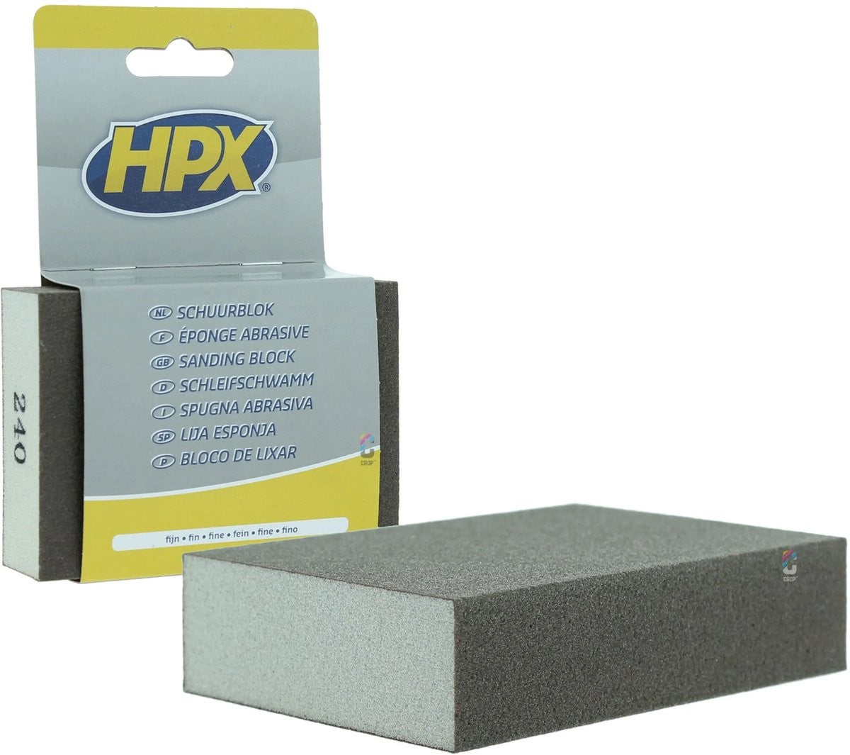 HPX Schuurblok Fijn 70x100mm