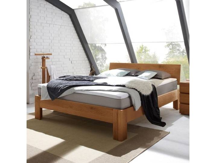 Boxspringbett Kingston Eiche Massivholz 90x200cm TTF-Box Härtegrad: H2 klassischer Stil