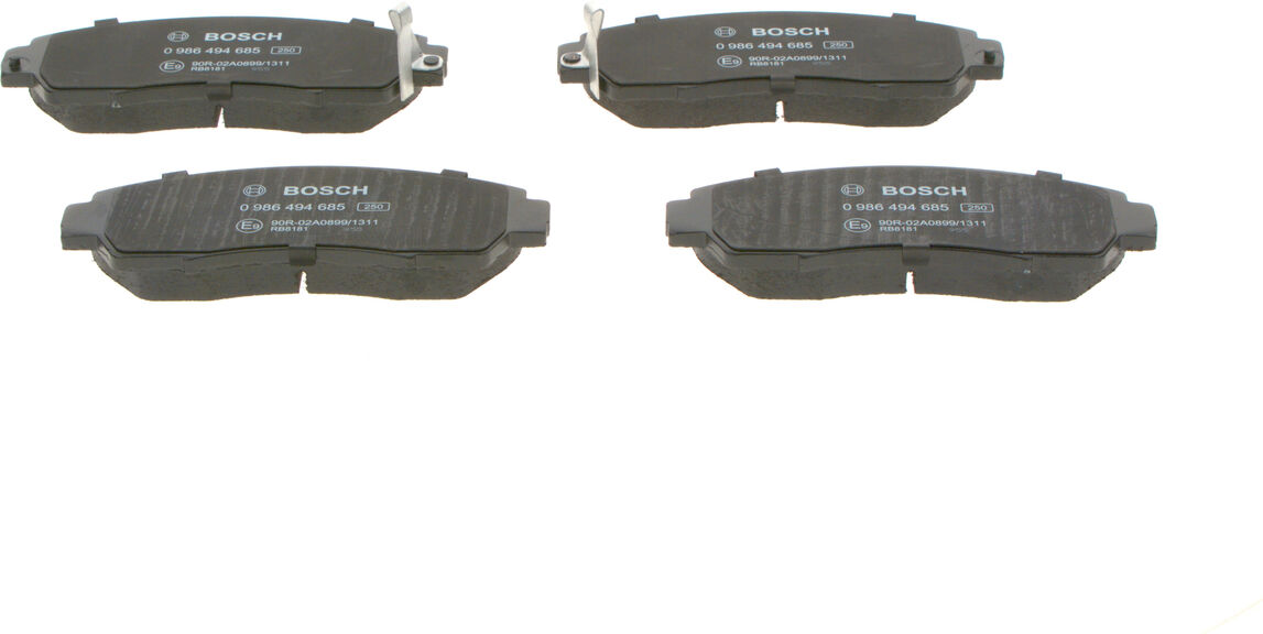 Bosch Bremsbelagsatz, Scheibenbremse 0 986 494 685 Für Aeolus Honda Acura Great Wall