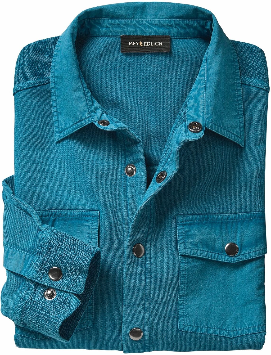 Mey & Edlich Sweatshirthemdjacke Blau 39