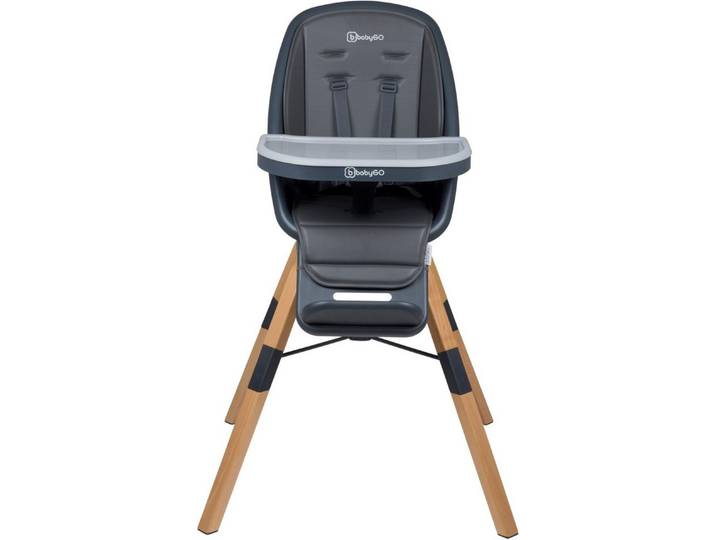 BabyGo Hochstuhl Carou, grau, Sitz um 360Â° drehbar