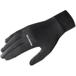 Salomon Laufhandschuhe Gloves Cross Warm, leichte Laufhandschuhe mit Touchscreen-Funktion - schwarz / S
