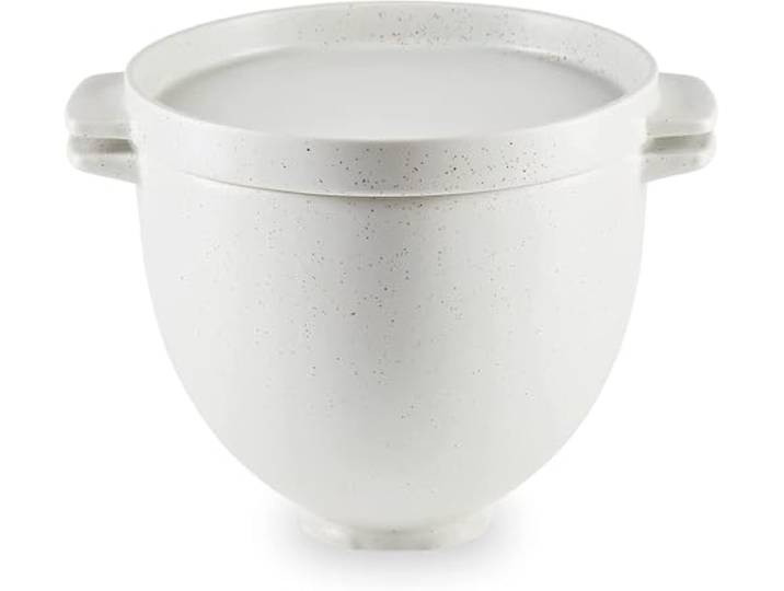 KitchenAid Accessoire Bol à Pain et Couvercle de Cuisson - 5KSM2CB5BGS - Bol Mélangeur pour Robot Pâtissier Kitchenaid - Moule à Pain en Céramique