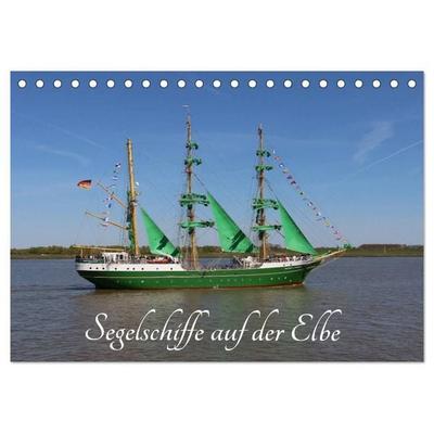 Segelschiffe auf der Elbe (Tischkalender 2027 DIN A5 quer), CALVENDO Monatskalender