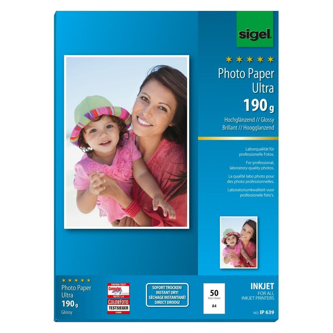 Sigel Inkjet Ultra (190 g/m², A4, 50 Stk.) (IP639)