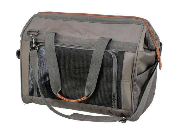 Tiertransporttasche TRIXIE Finlay Grau , grau, B:43cm H:32cm, Tiertransportbehälter, Tiertransporttasche, Metallverstärkung gewährleistet Formstabilität auch beim Öffnen