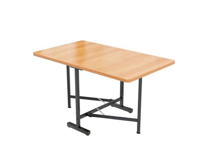 I0I&I0I Ausziehbarer Esstisch Modernes Design Faltbarer Tisch mit Stabiler Legierungsstütze für Esszimmer Küche (Ameican White Oak + MDF + MDF)