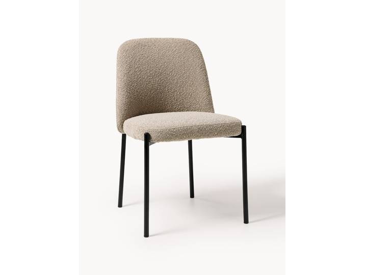 Chaise rembourrée en bouclette Felicia