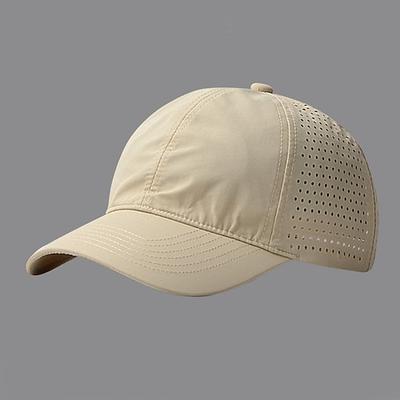 Herren Baseballkappe Mesh-Kappe Schwarz Dunkelmarine Polyester Ausgehöhlt Aktiv Täglich Sport Lässig Täglich Heim Einfarbig Sonnenschutz Belüftung