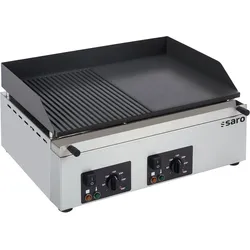 Saro Griddleplatte 1/2 gerillt, Modell GPK 610, B 600 x T 460 x H 285 mm