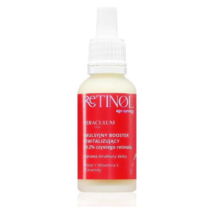 BasicLab MIRACULUM Age Synergy Retinol emulsyjny booster rewitalizujący z 0.2% czystego retinolu 30ml (30 ml) (56258563)