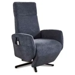 sit & more Sessel TV Morris Stoff Deep Blue