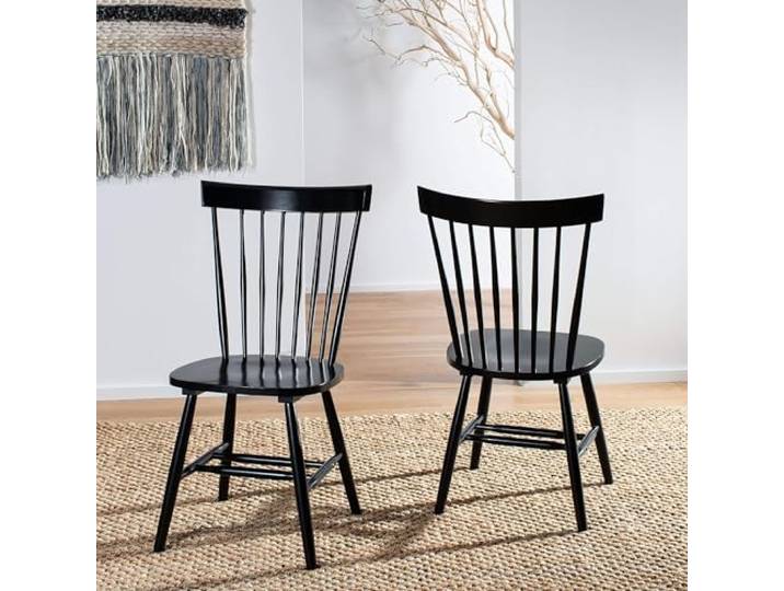 SAFAVIEH 2er Set Hölzernes Esszimmerstühle, Weiß, 55 X 50 X 90