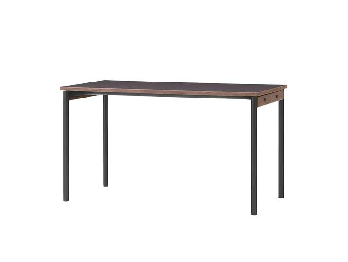 Audo Copenhagen Table de conférence Co Table 140x70cm Black, laminate terra