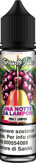 Tornado Juice Una Notte Da Lamponi Liquido Shot 10ml Lampone Pera