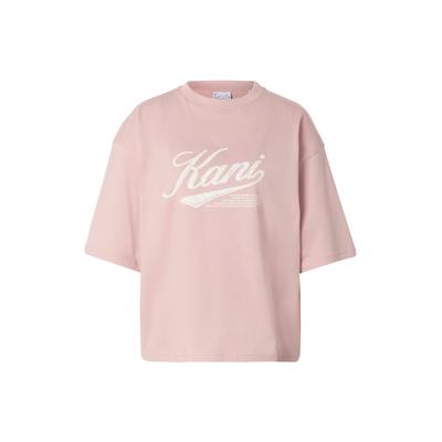 T-Shirt KARL KANI "Karl Kani Varsity Oversized T-Shirt", Damen, Gr. XS, rose, 100% Baumwolle, bedruckt, oversize, Rundhals, Shirts T-Shirt