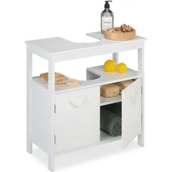 Relaxdays, Waschbeckenunterschrank, Waschbeckenunterschrank (60 x 30 x 60 cm)