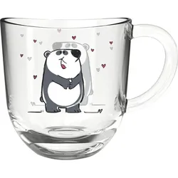 222200087 Glasbecher m. Henkerl  280ml, Panda