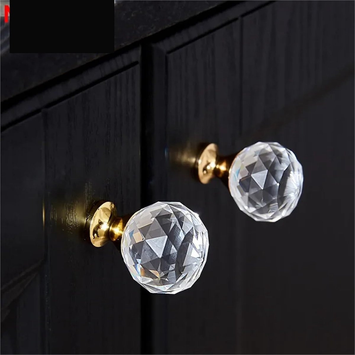 Kristallen kastknoppen met elegant diamantontwerp voor het vernieuwen van meubels, 30 mm, kleurrijk