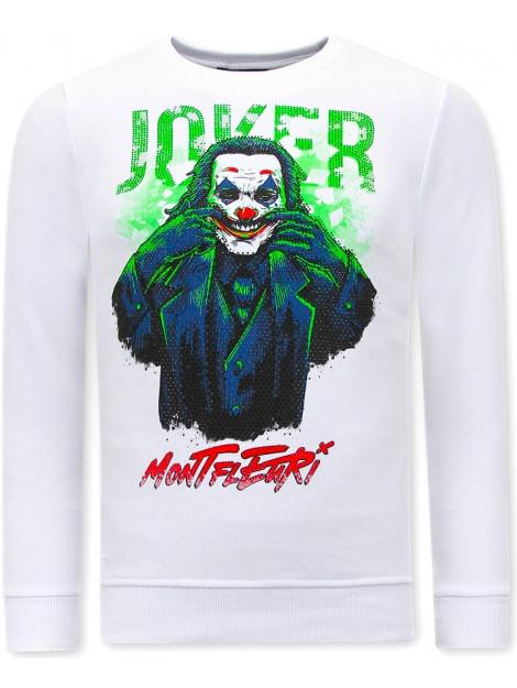 Montfleuri Sweater met print joker