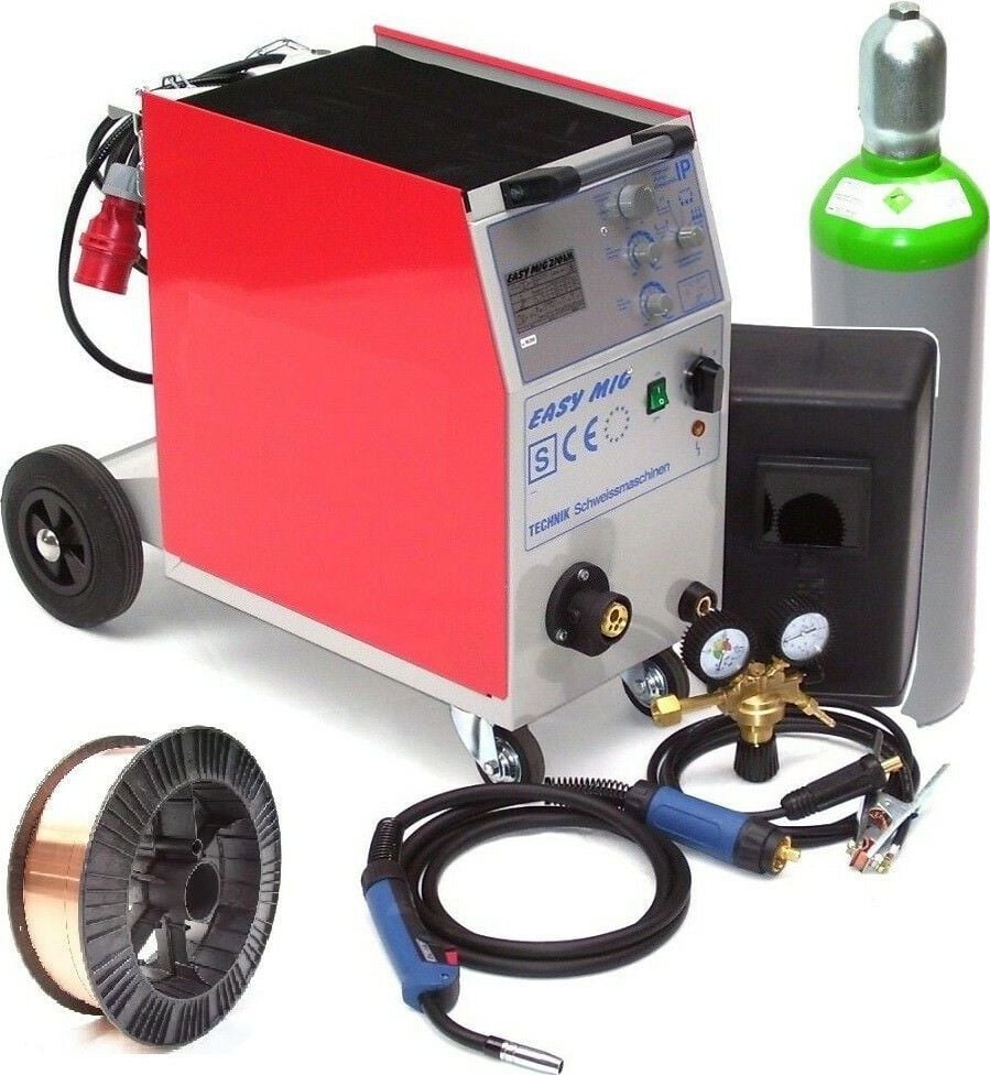 Apex MIG MAG 250AM lasapparaat voor beschermgaslassen inclusief 10 liter gas en 15 kg draad