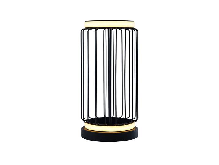 lAMPE DE TABLE 1LT CAGE LED\, NOIR SABLE