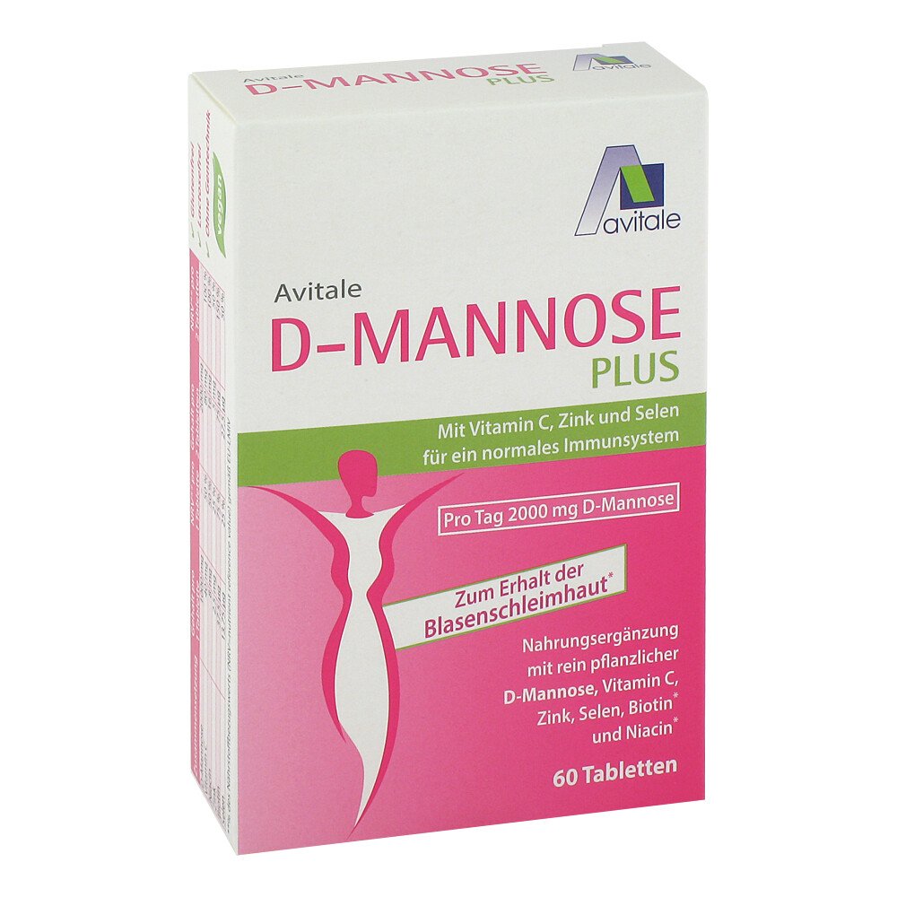 Avitale GmbH D-Mannose Plus 2000 mg Tabletten mit Vitamine und Mineralstoffe 15743818