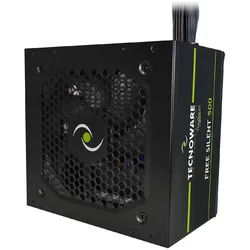 Tecnoware Free Silent (500 W), PC Netzteil, Schwarz