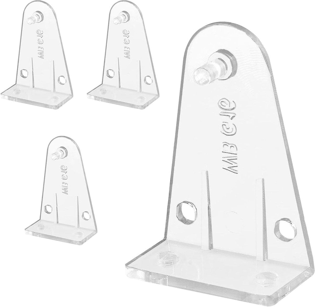 Transparante Jaloezie Beugels - Ondersteuning Clips voor Ramen - 2 Inch