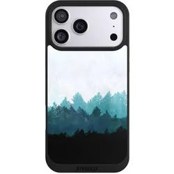 Nivocase Handyhülle für Apple iPhone 17 Pro Max Hülle NIVOpure Case Schwarz Abstrakt Baum Wald (Apple iPhone 17 Pro Max), Smartphone Hülle, Schwarz