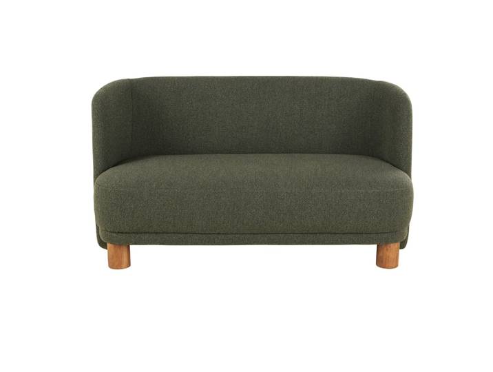 Hotel-Bank mit Bouclé-Bezug für 1-2 Personen, khaki