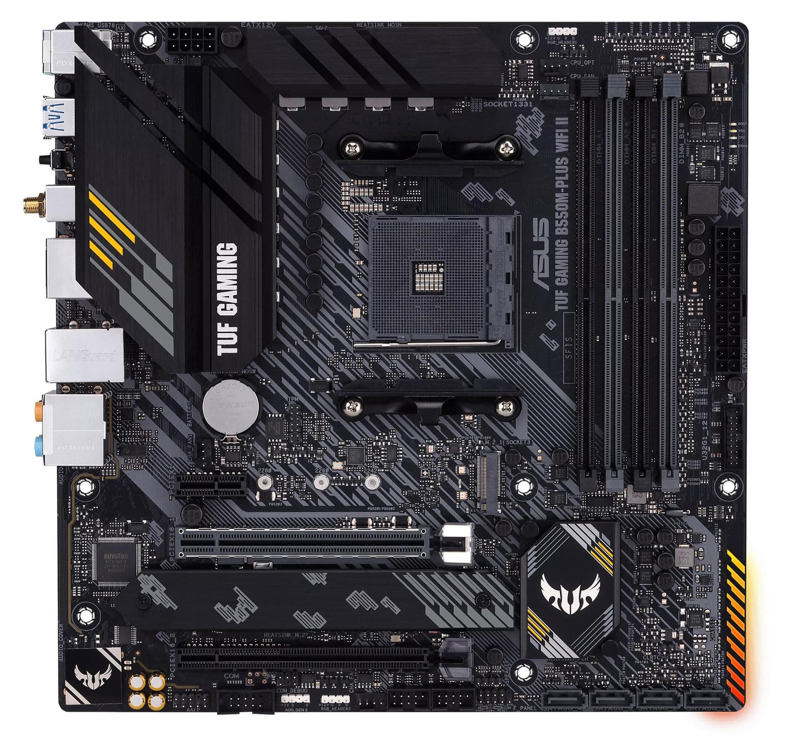 Asus TUF GAMING B550M-PLUS WIFI II moederbord AM4 B550 Dual M.2 DP HDMI WIFI Aura