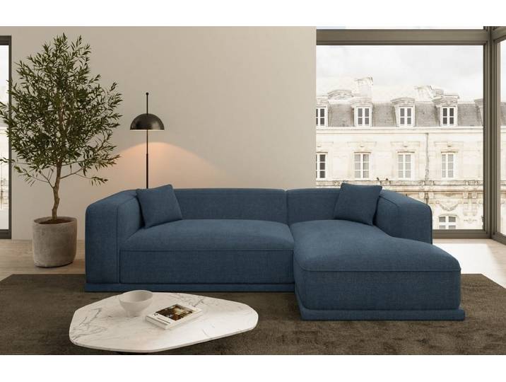 Couch Merida L-Form in Stoff