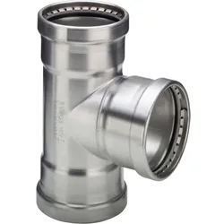 Viega Sanpress Inox XL-T-Stück 482763 108 x 108 x 108 mm, Stahl nichtrostend, SC-Contur