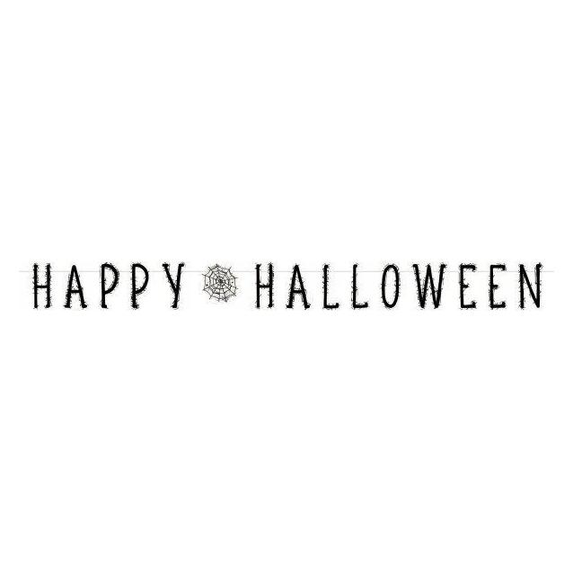 Amscan Wimpelkette Happy Halloween Papier 180 x 15 cm (6 Stk.) (9911672)