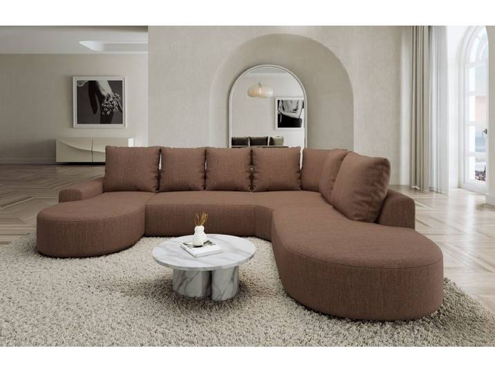 Wohnlandschaft Gomera Lounge U-Form aus Stoff