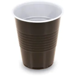 Automatenbecher (PS) braun/weiß Ø70mm 150ml