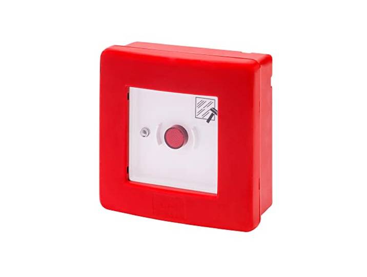 Gewiss - Boîtier d'urgence avec bouton lumineux et deux contacts.