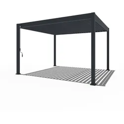 PergoLine Superior Pergola 3,6 m x 4 m anthrazit